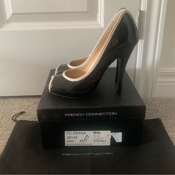 French Connection Deana Peep Toe Pumps - Size 8.5! - Picture 2 of 7